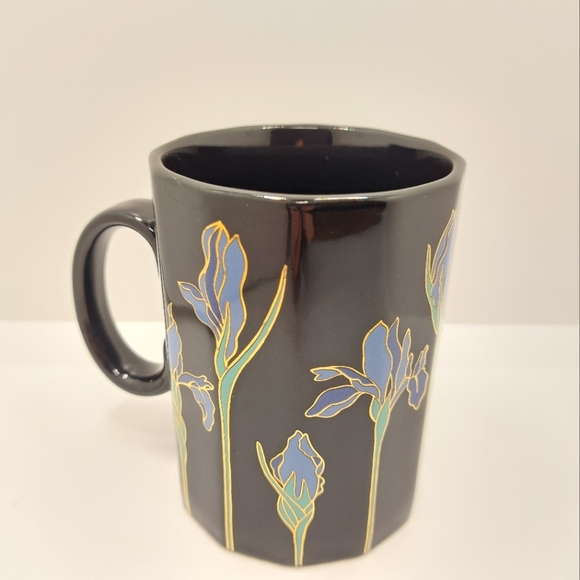 Vintage Blue Iris mug by Otagiri Japan - Picture 1 of 8